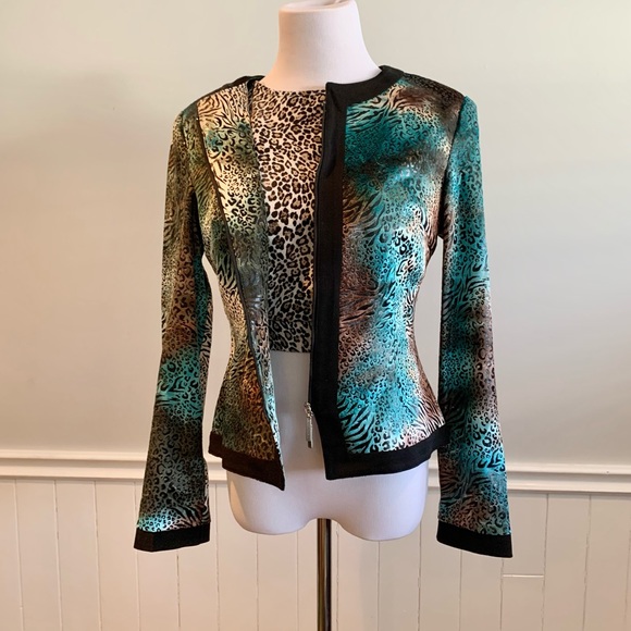 Amazing 80s style mixed animal print jacket - Picture 4 of 8